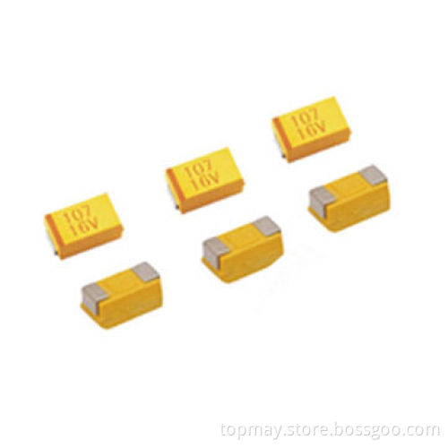 Tantalum Capacitors, 4 to 50V Rated Voltage, Suitable for Military Equipment and ComputersNew